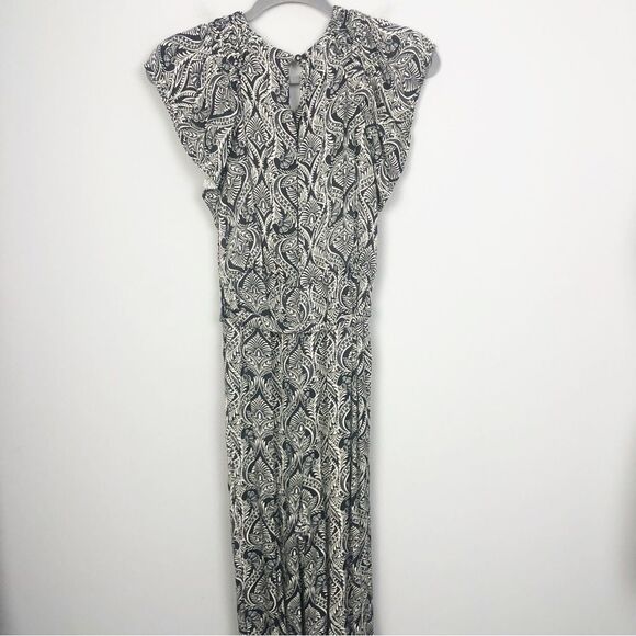 ANTHROPOLOGIE | Zadie Black & White Patterned Belted Jumpsuit Women’s Size 0 - Picture 12 of 14